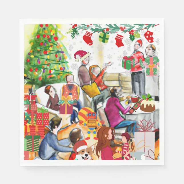 Juldagen Pappersservett (Framsidan)