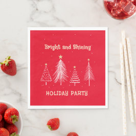 Juldagen Party Bright och shining Helgdag Middag Pappersservett
