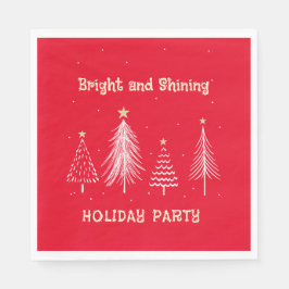 Juldagen Party Bright och shining Helgdag Middag Pappersservett