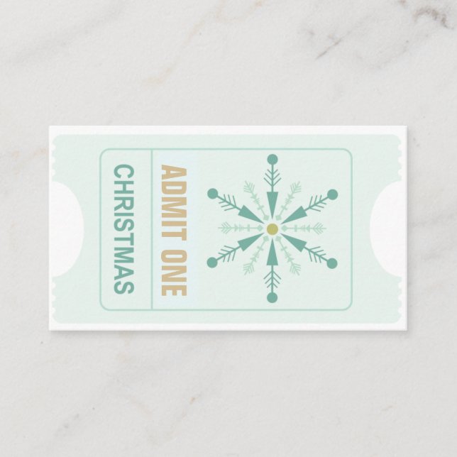 Juldagen Party och Biljett och Gratis drickskupong (Framsida)