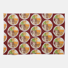 Juldagen Party, Storbritannien, Festive British Fo Kökshandduk