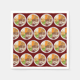 Juldagen Party, Storbritannien, Festive British Fo Pappersservett