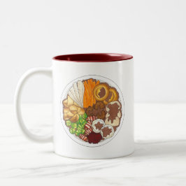 Juldagen Party, Storbritannien, Festive British Fo Två-Tonad Mugg