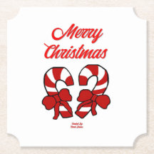 Juldagen Polkagrisar Biljett Papper Underlägg