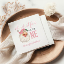 Juldagen Rosa Santa First Birthday