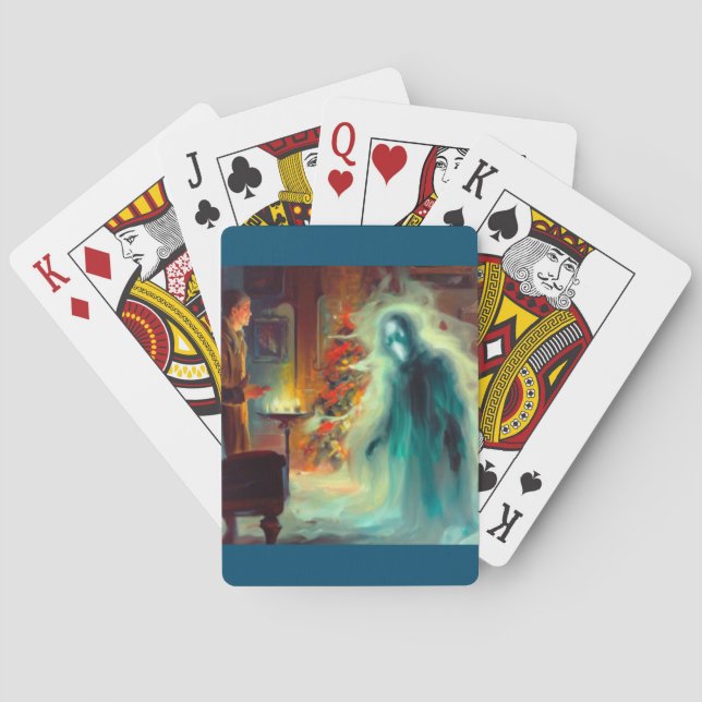 Juldagen, Sång, julafton Casinokort (Baksidan)