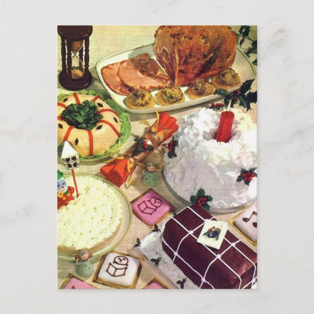 Juldagerns Bord Photo Vykort (Framsida)