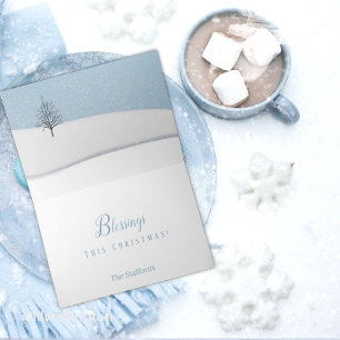 Juldagskort för skogen kort