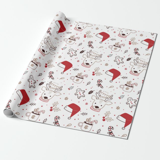 Juldagskväll Papper Presentpapper (Utrullad)