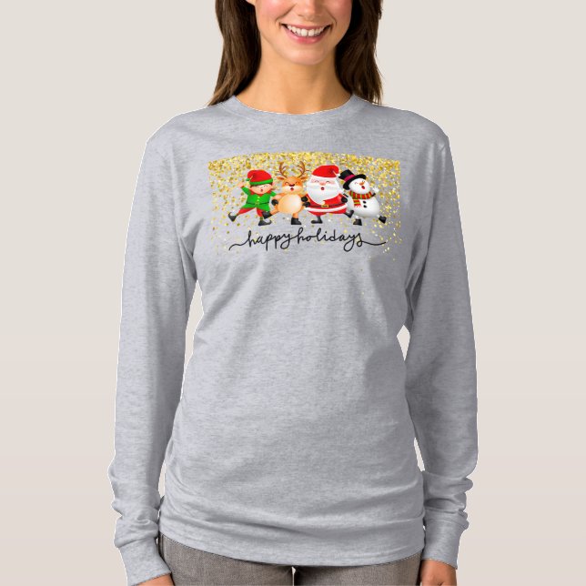 Juldamåndslinje T Shirt (Framsida)