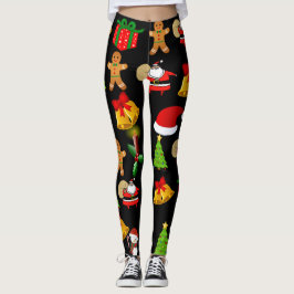 Juldamasker Leggings