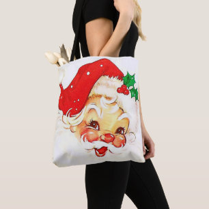 Juldamernas Tote bags, tomten Tygkasse