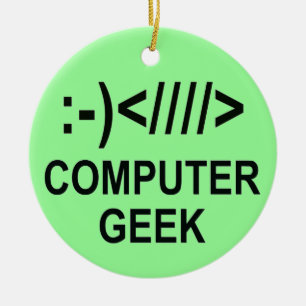 Juldatorn Geek Julgransprydnad Keramik