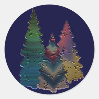 Juldekal för kort, kuvert osv. runt klistermärke