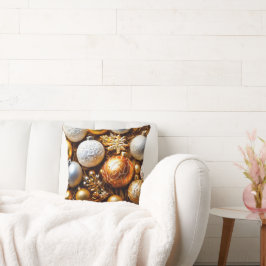 Juldekaler - gyllene balkar kudde