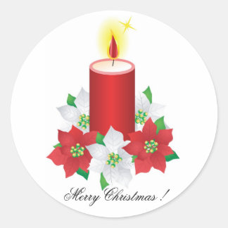 Juldekaler Runt Klistermärke