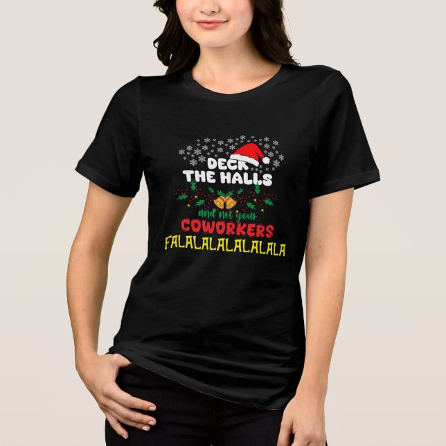 Juldekan, inte din medarbetare t shirt (Framsida)