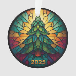 Juldekoration 2025 Falskt glasfärgat Eff. 1 