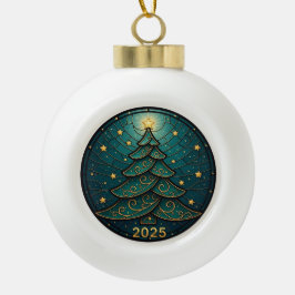 Juldekoration 2025 Falskt glasmosaik Eff. 2