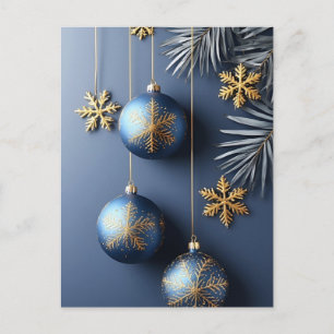 ❄️ Juldekoration Festiv Glöd 🎄 Elegant Vykort