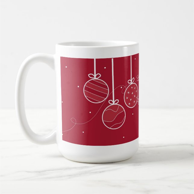 Juldekoration för Bebis Första Jul Kaffemugg (Vänster)