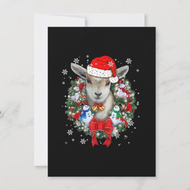 Juldekoration för getter present Xmas-gåva Inbjudningar (Framsida)