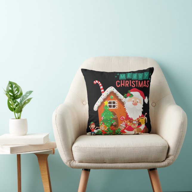 Juldekoration Glädjejul Tomte Kudde (Stol)