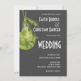 Juldekoration Grön, Modern Bröllop Meddelande