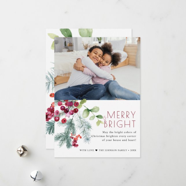 Juldekoration Grönsak Foto Julkort (Fram/Back In Situ)