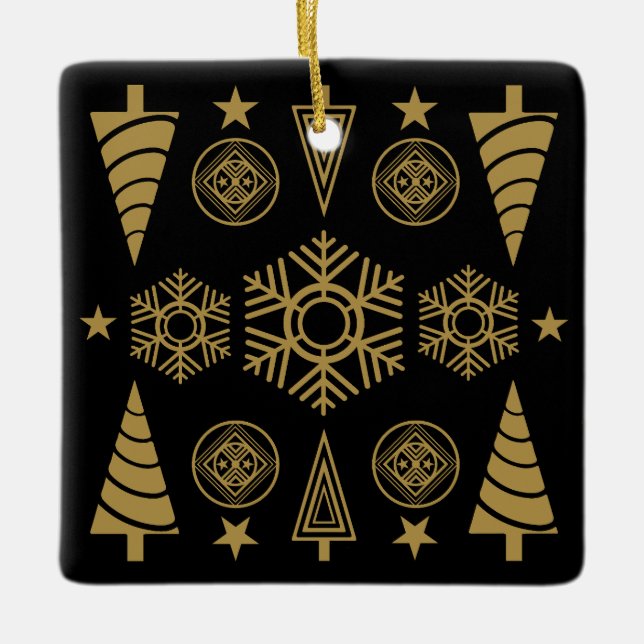 Juldekoration guld Art nouveau (Framsida)