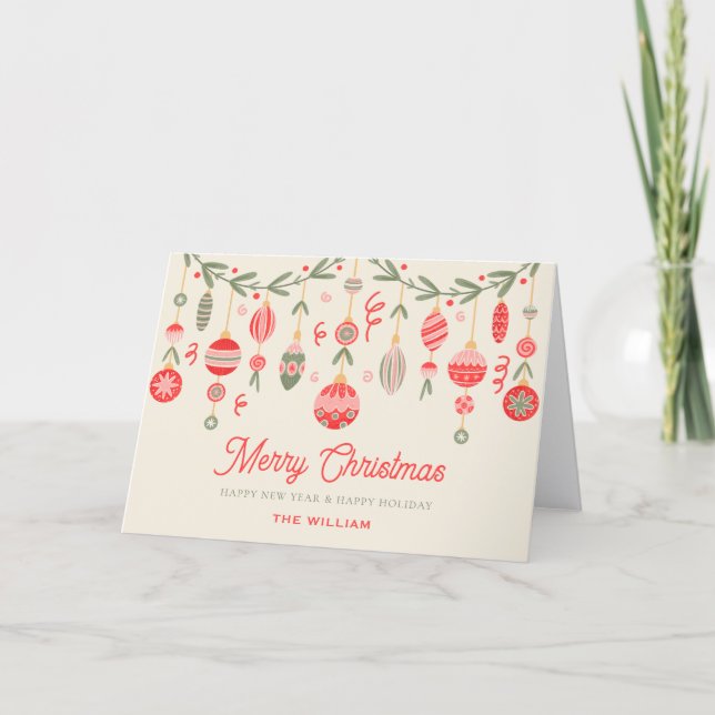 juldekoration  helgkort (Framsida)