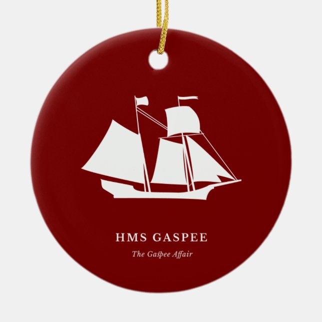Juldekoration — HMS Gaspee (Framsidan)