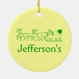 Juldekoration - Julkrans och släde