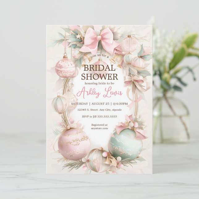 Juldekoration lyxdekoration inbjudningar (Stående Fram)