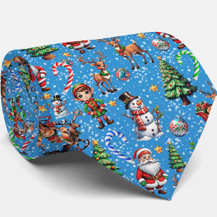 Juldekoration med blå bakgrund slips