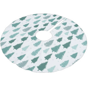 Juldekoration med tallmönster julgransmatta borstad polyester