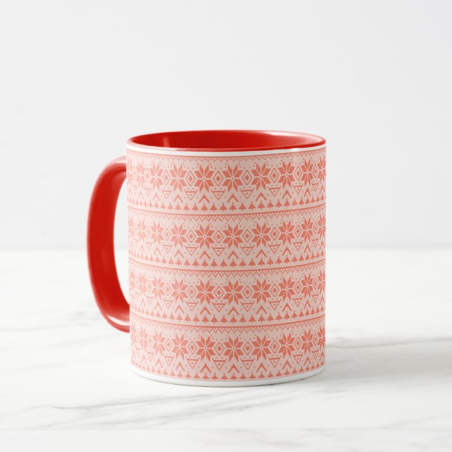 juldekoration nordisk vinter skandinavisk norsk mugg (Framsida vänster)