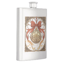 Juldekoration Röd Och Beige Art Nouveau Fickplunta