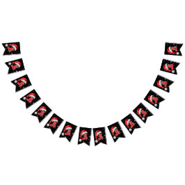 Juldekoration Snö Kollektion Bunting Banner Vimplar