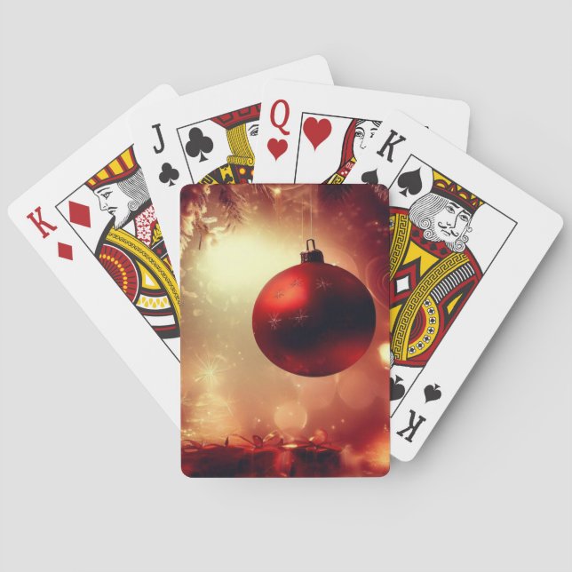 Juldekorationer (5) casinokort (Baksidan)