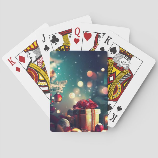 Juldekorationer (6) casinokort (Baksidan)