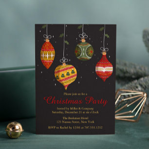 Juldekorationer Baubles Party Corporate Inbjudningar