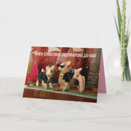 Juldekorationer Borta felaktigt helgdag-kort Helgkort