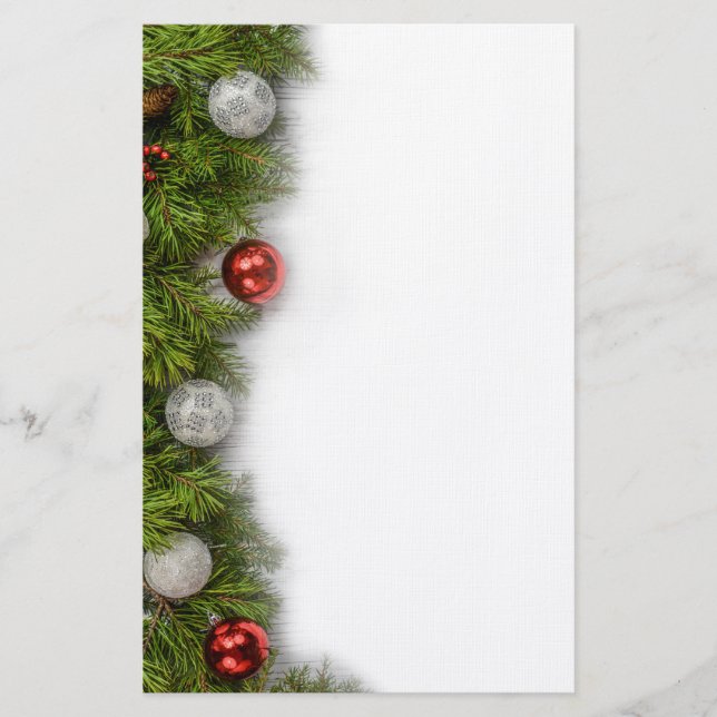 Juldekorationer Brevpapper (Framsida)
