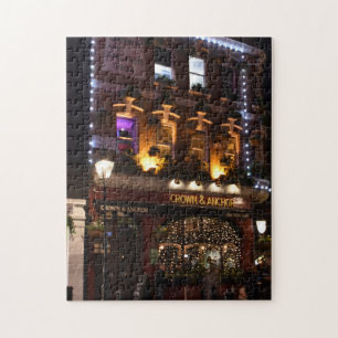 Juldekorationer, Covent Garden Pub, London Pussel