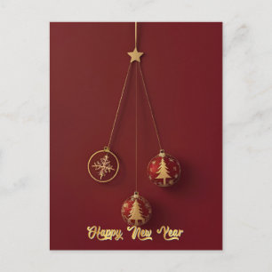 Juldekorationer Festpost Helg Vykort