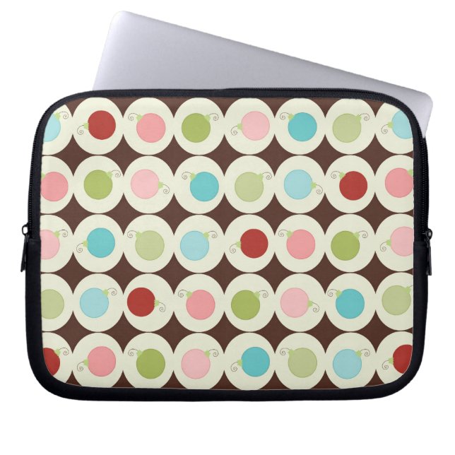 Juldekorationer för bärbara datorer och netbooks laptop sleeve (Framsidan)