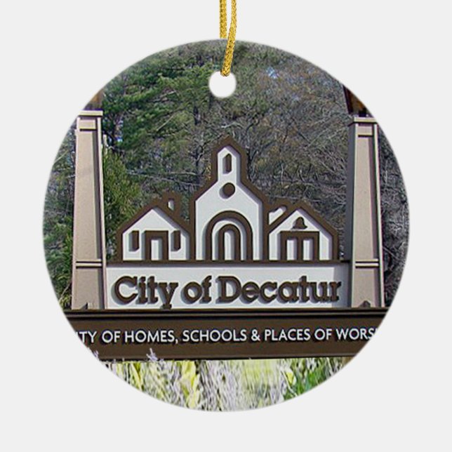 Juldekorationer för Decatur Georgia (Framsidan)