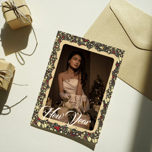 Juldekorationer fotoram Holiday Card Julkort