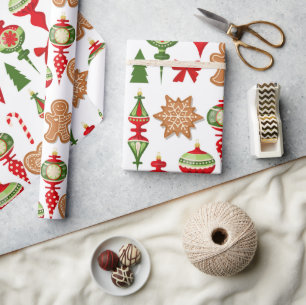 Juldekorationer Gingeregentligen Cookies Candy Presentpapper
